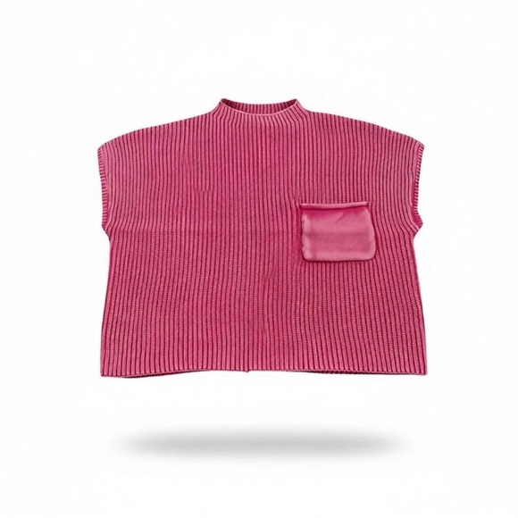 Zenana Outfitters Vibrant Pink Knit Sweater Vest 
S/M L/XL New in bag - Picture 2 of 14